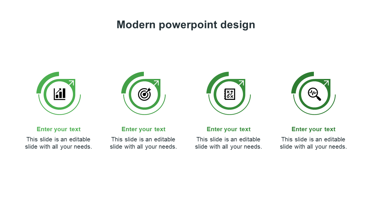 modern powerpoint design-green